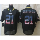 nike nfl jerseys green bay packers #21 clinton-dix black[Elite USA flag fashion][clinton-dix]