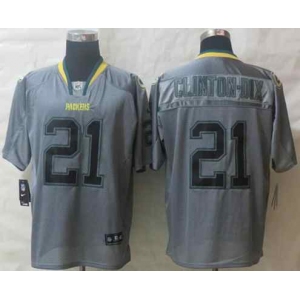 nike nfl jerseys green bay packers #21 clinton-dix grey[Elite lights out][clinton-dix]