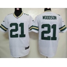 nike nfl jerseys green bay packers #21 woodson white[elite]