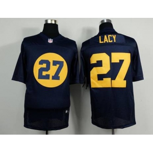 nike nfl jerseys green bay packers #27 eddie lacy blue[Elite][m&n]