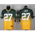 nike nfl jerseys green bay packers #27 eddie lacy green-yellow[Elite drift fashion][second version]
