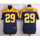 nike nfl jerseys green bay packers #29 hayward yellow-blue[Elite]