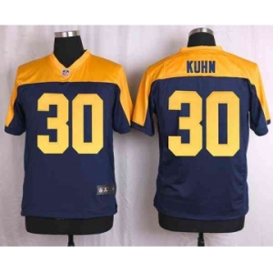 nike nfl jerseys green bay packers #30 john kuhn yellow-blue[Elite]