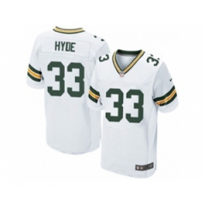 nike nfl jerseys green bay packers #33 hyde white[Elite]