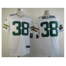 nike nfl jerseys green bay packers #38 williams white[Elite]
