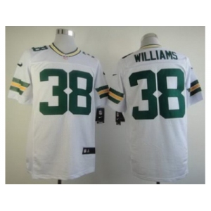nike nfl jerseys green bay packers #38 williams white[Elite]