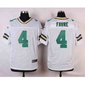 nike nfl jerseys green bay packers #4 favre white[Elite]