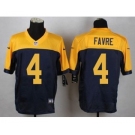 nike nfl jerseys green bay packers #4 favre yellow-blue[Elite]