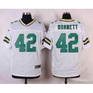 nike nfl jerseys green bay packers #42 burnett white[Elite]