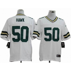 nike nfl jerseys green bay packers #50 hawk white[Elite]