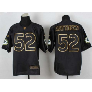 nike nfl jerseys green bay packers #52 clay matthews black[Elite gold lettering fashion]