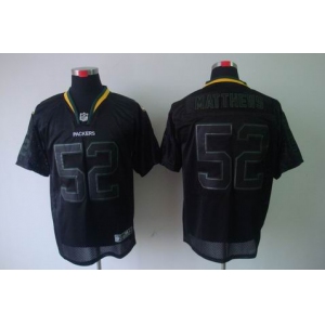 nike nfl jerseys green bay packers #52 matthews black[Elite lights out]
