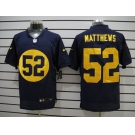nike nfl jerseys green bay packers #52 matthews blue[Elite]