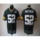 nike nfl jerseys green bay packers #52 matthews green[Elite 50th Patch]