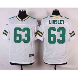 nike nfl jerseys green bay packers #63 linsley white[Elite]