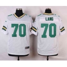 nike nfl jerseys green bay packers #70 lang white[Elite]
