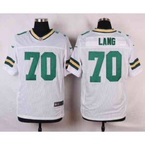 nike nfl jerseys green bay packers #70 lang white[Elite]