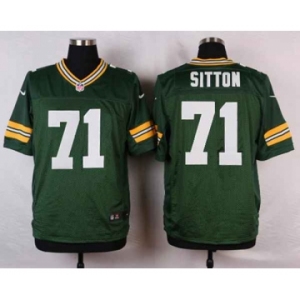 nike nfl jerseys green bay packers #71 sitton green[Elite]