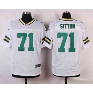 nike nfl jerseys green bay packers #71 sitton white[Elite]