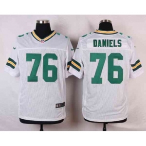 nike nfl jerseys green bay packers #76 daniels white[Elite]