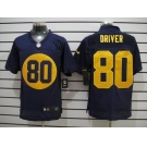 nike nfl jerseys green bay packers #80 driver blue[Elite]