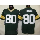 nike nfl jerseys green bay packers #80 driver green[elite]