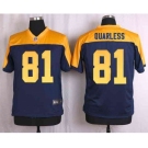 nike nfl jerseys green bay packers #81 quarless yellow-blue[Elite]