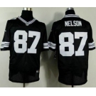 nike nfl jerseys green bay packers #87 jordy nelson black[Elite]