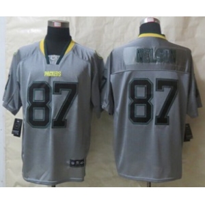 nike nfl jerseys green bay packers #87 nelson grey[Elite lights out]