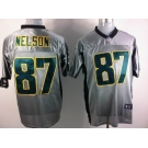 nike nfl jerseys green bay packers #87 nelson grey[Elite shadow]