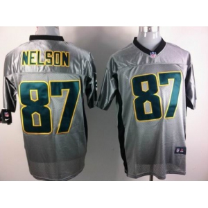 nike nfl jerseys green bay packers #87 nelson grey[Elite shadow]