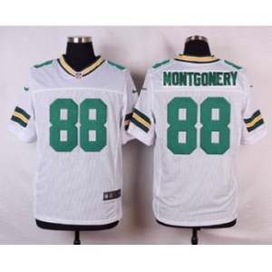 nike nfl jerseys green bay packers #88 montgomery white[Elite][montgomery]
