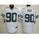 nike nfl jerseys green bay packers #90 raji white[elite]