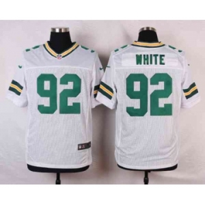 nike nfl jerseys green bay packers #92 white white[Elite]