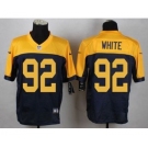 nike nfl jerseys green bay packers #92 white yellow-blue[Elite]
