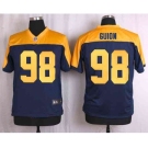 nike nfl jerseys green bay packers #98 guion yellow-blue[Elite]