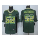 2015 new nike green bay packers #52 matthews green strobe jerseys[limited]