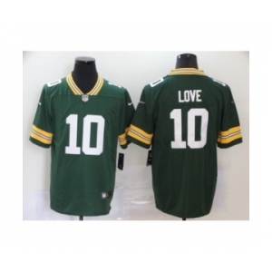 Green Bay Packers #10 jordan love Green Team Color Vapor Untouchable Limited Player Football Jersey