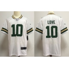 Green Bay Packers #10 jordan love White Team Color Vapor Untouchable Limited Player Football Jersey