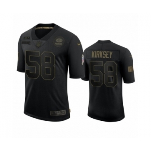 Green Bay Packers #58 Christian Kirksey Black 2020 Salute to Service Limited Jersey