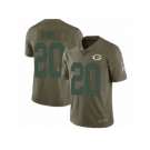 Men Nike Green Bay Packers #20 Kevin King Limited Olive 2017 Salute to Service NFL Jersey