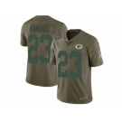 Men Nike Green Bay Packers #23 Damarious Randall Limited Olive 2017 Salute to Service NFL Jersey