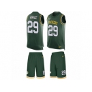 Men Nike Green Bay Packers #29 Kentrell Brice Limited Green Tank Top Suit NFL Jersey