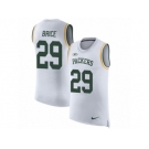 Men Nike Green Bay Packers #29 Kentrell Brice White Rush Player Name & Number Tank Top NFL Jersey