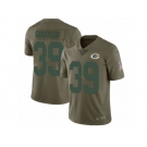 Men Nike Green Bay Packers #39 Demetri Goodson Limited Olive 2017 Salute to Service NFL Jersey