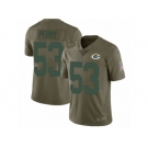 Men Nike Green Bay Packers #53 Nick Perry Limited Olive 2017 Salute to Service NFL Jersey