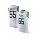 Men Nike Green Bay Packers #55 Ahmad Brooks White Rush Player Name & Number Tank Top NFL Jersey