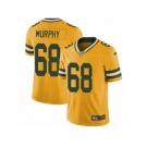 Men Nike Green Bay Packers #68 Kyle Murphy Limited Gold Rush Vapor Untouchable NFL Jersey