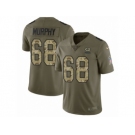 Men Nike Green Bay Packers #68 Kyle Murphy Limited Olive Camo 2017 Salute to Service NFL Jersey