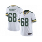 Men Nike Green Bay Packers #68 Kyle Murphy White Vapor Untouchable Limited Player NFL Jersey